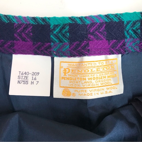 PENDLETON vintage wool skirt ! - Picture 8 of 13